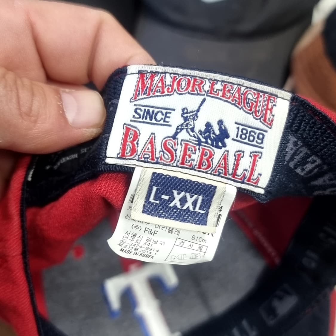 mlb 텍사스 레인저스 볼캡 레드 야구모자(xxl) 상품이미지4