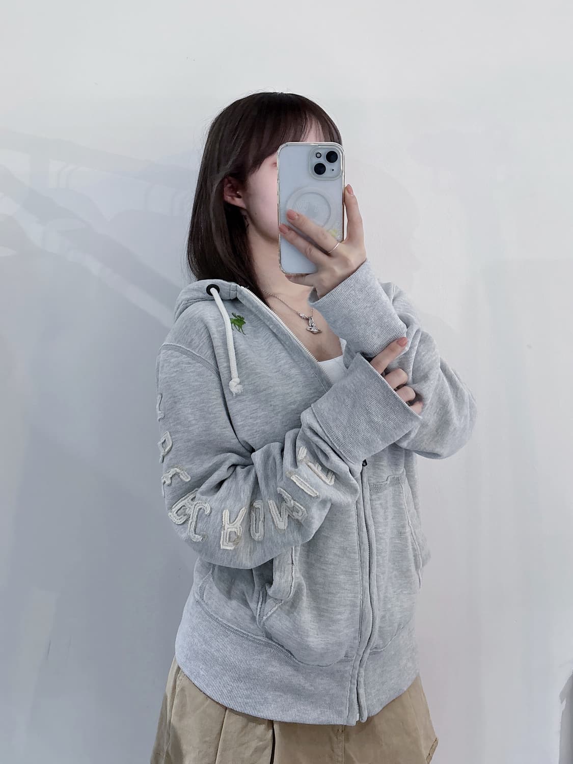 아베크롬비 사이드로고 후드집업 상품이미지1