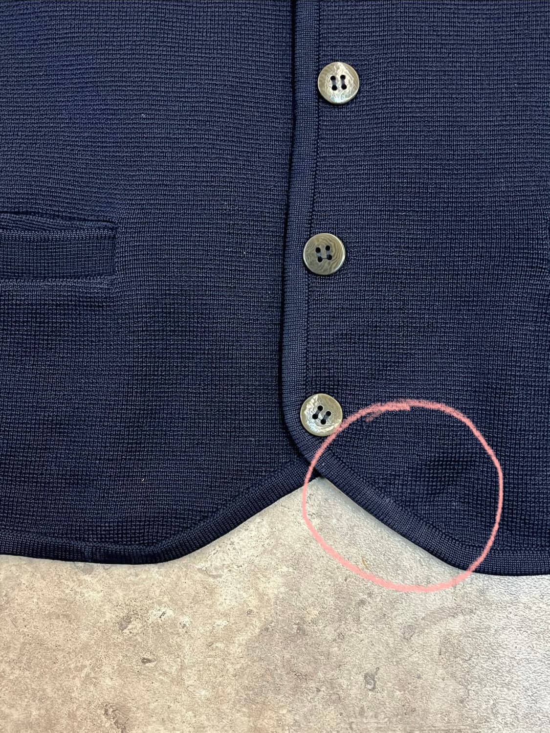 입생로랑 니트 베스트 네이비 95 #csz3444 상품이미지7