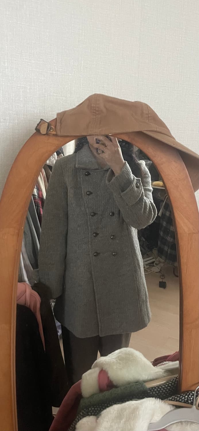 모리걸 빈티지 도쿄모리 그레이 투버튼 코트 🤍🩶 상품이미지6
