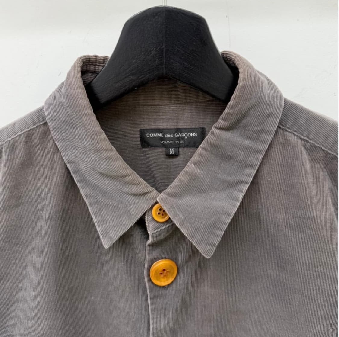 00s 꼼데가르송 옴므플러스 빅 버튼 코듀로이 셔츠 상품이미지2
