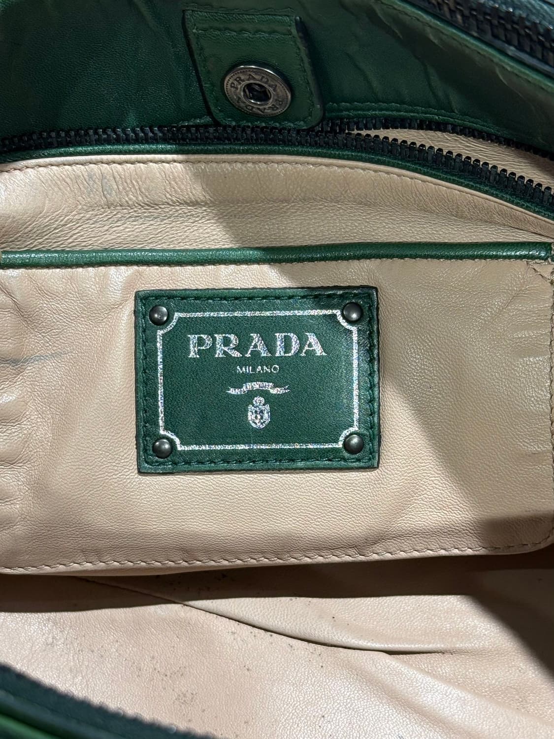 프라다 그린 나파 앤틱 투웨이 숄더 크로스백 상품이미지8