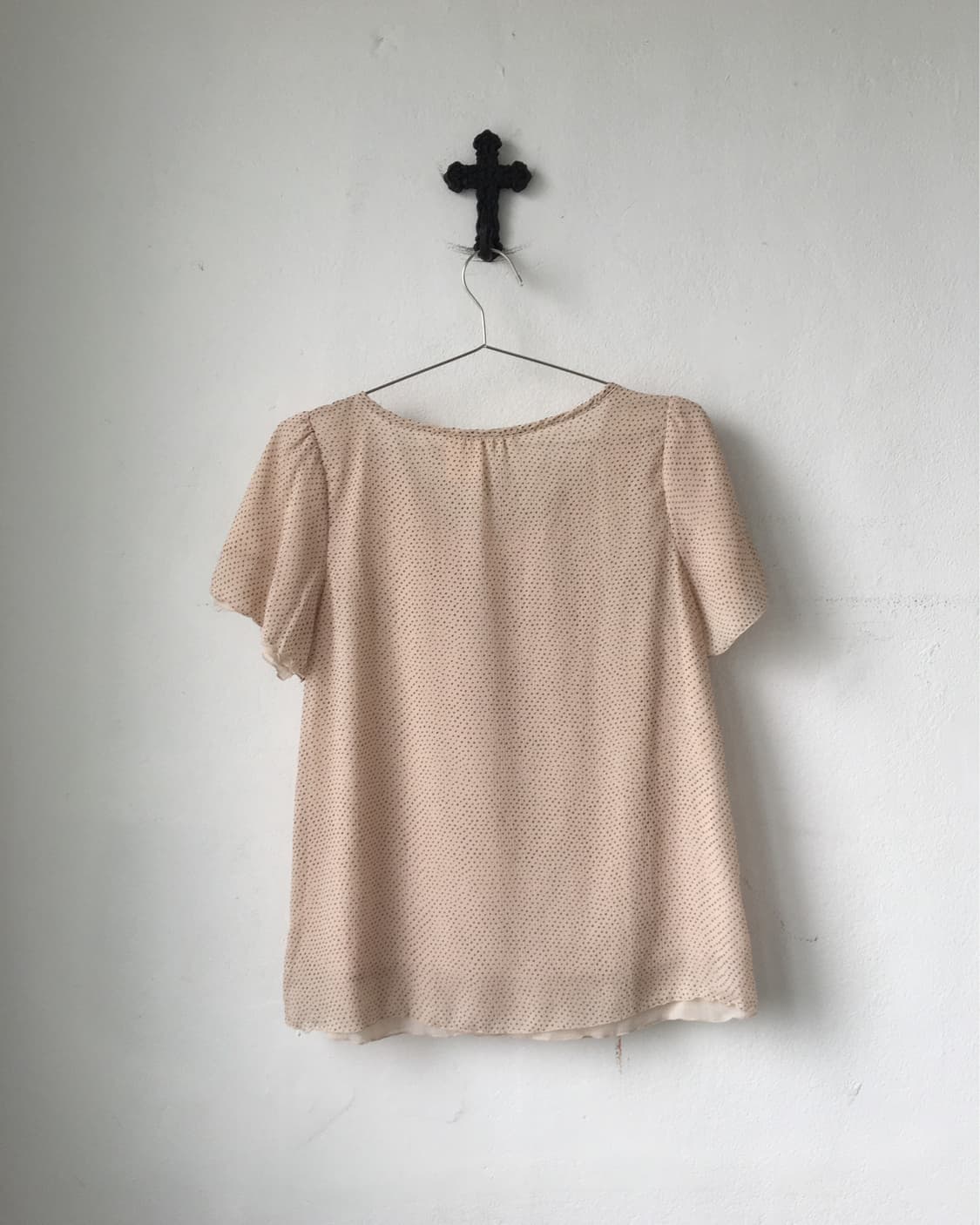 Dot pattern frill blouse 상품이미지2
