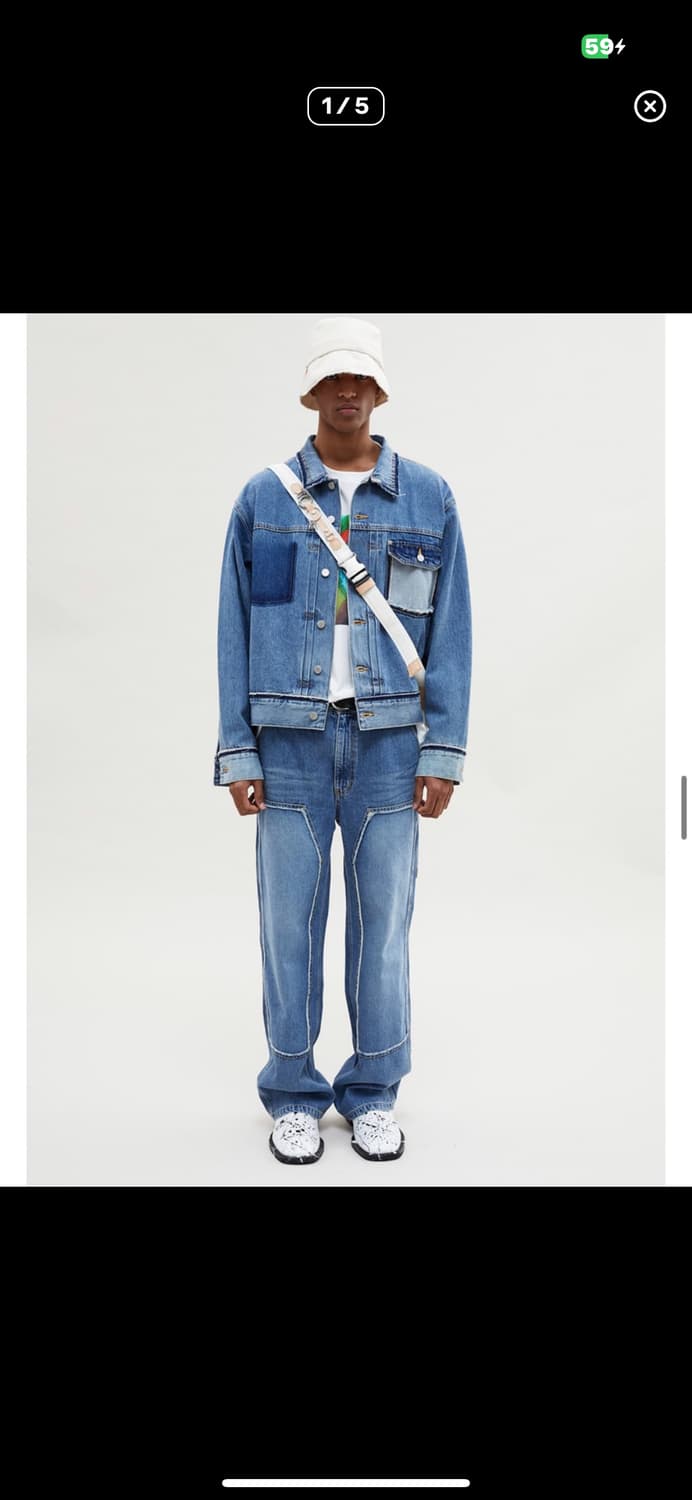 앤더슨벨 로우컷 워시드 데님자켓 상품이미지2