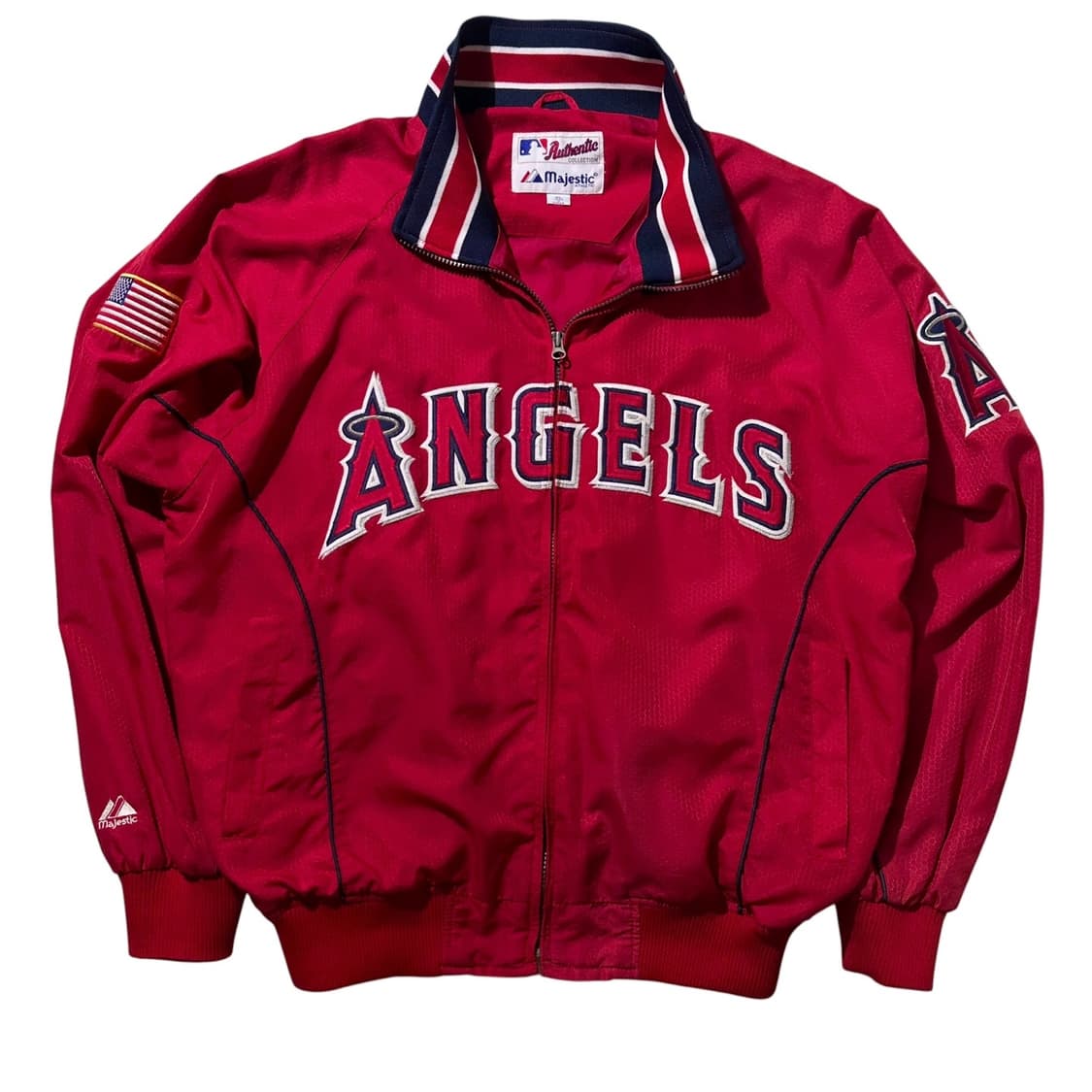 마제스틱 LA 에인절스 덕아웃 스타디움 바시티 자켓 상품이미지1