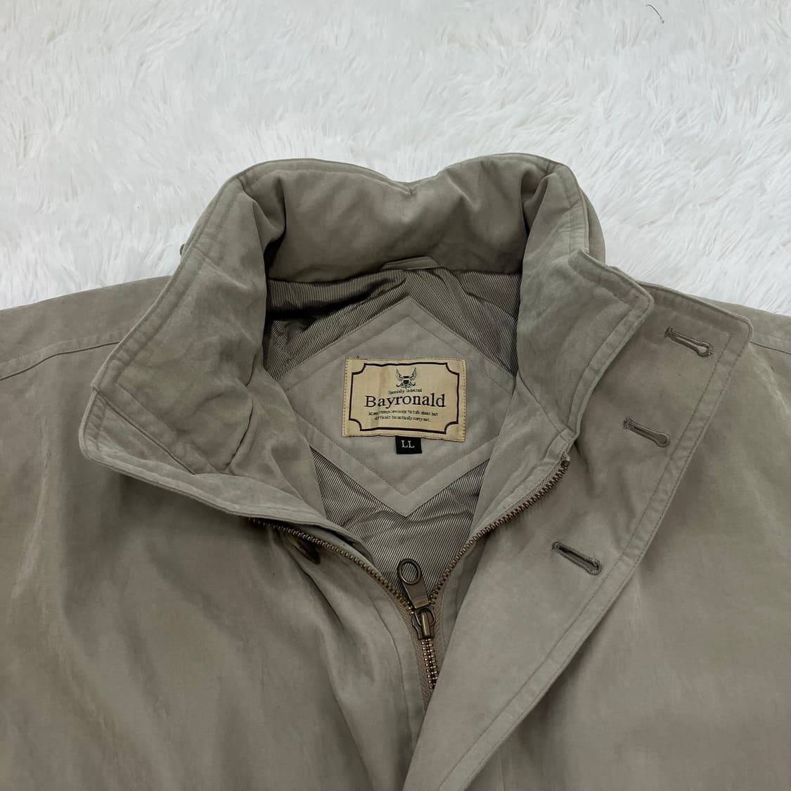 빈티지 로날드 베이지 롱 점퍼 851 y2k 스트릿 모리 갸루 일본빈티지 상품이미지6