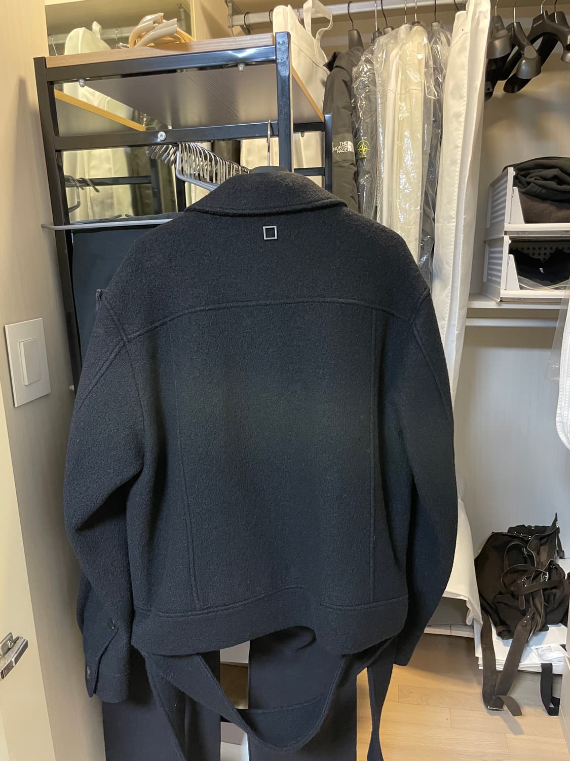 우영미 24fw 벨티드 울 자켓 48사이즈 상품이미지2