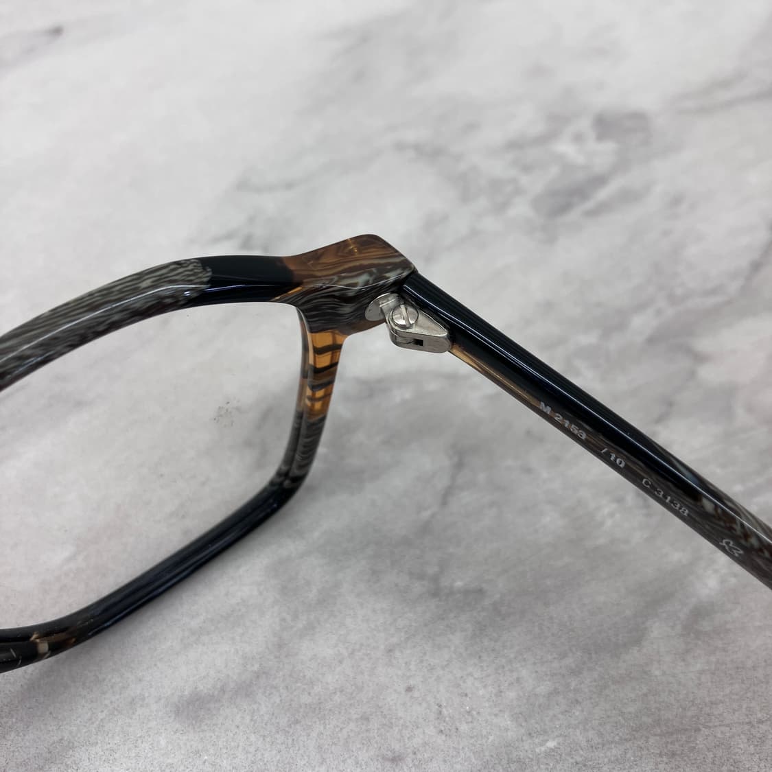 C16 실루엣 Silhouette 우드 패턴 웰링턴 뿔테 안경 상품이미지3