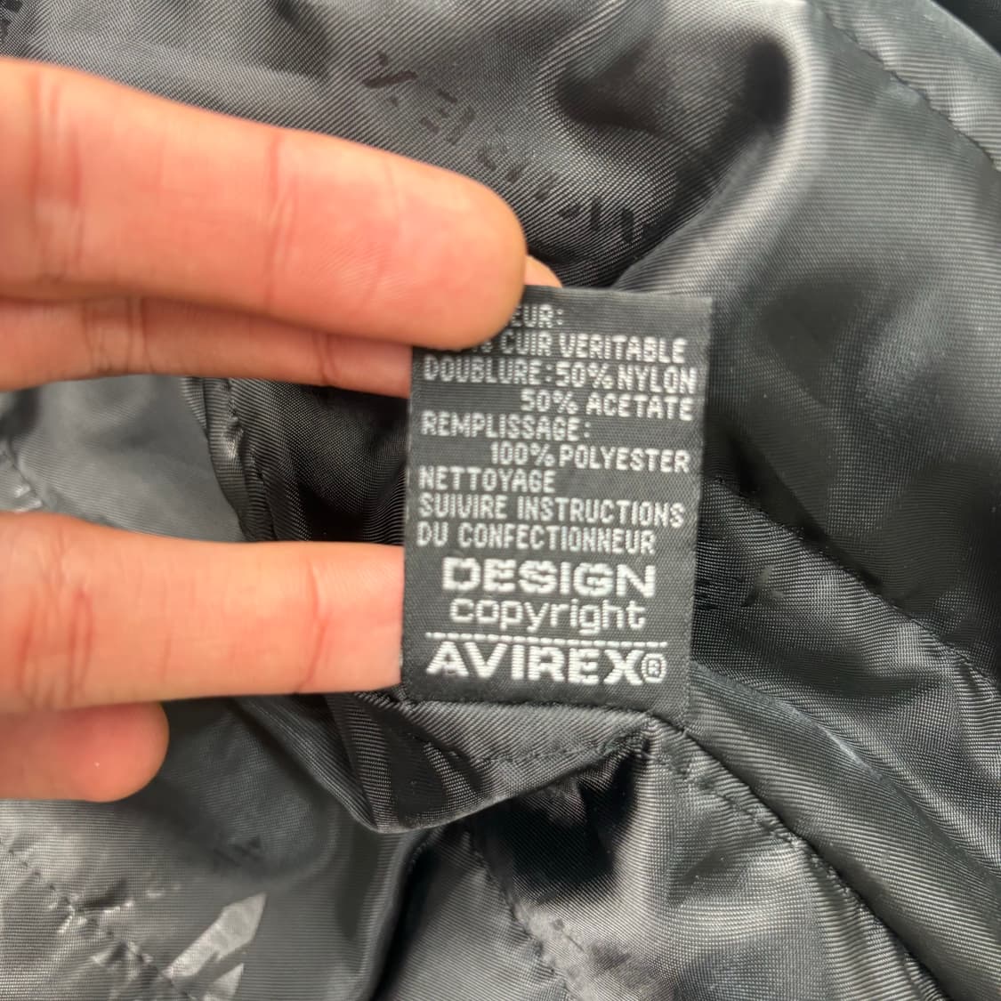 90s 아비렉스 브라운 리얼 레더 자켓 3XL 상품이미지10