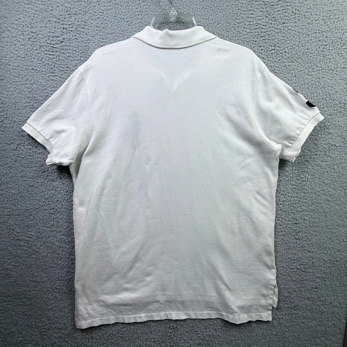 폴로 랄프로렌 커스텀 슬림핏 빅포니 반팔 카라티 화이트 블랙 상품이미지2