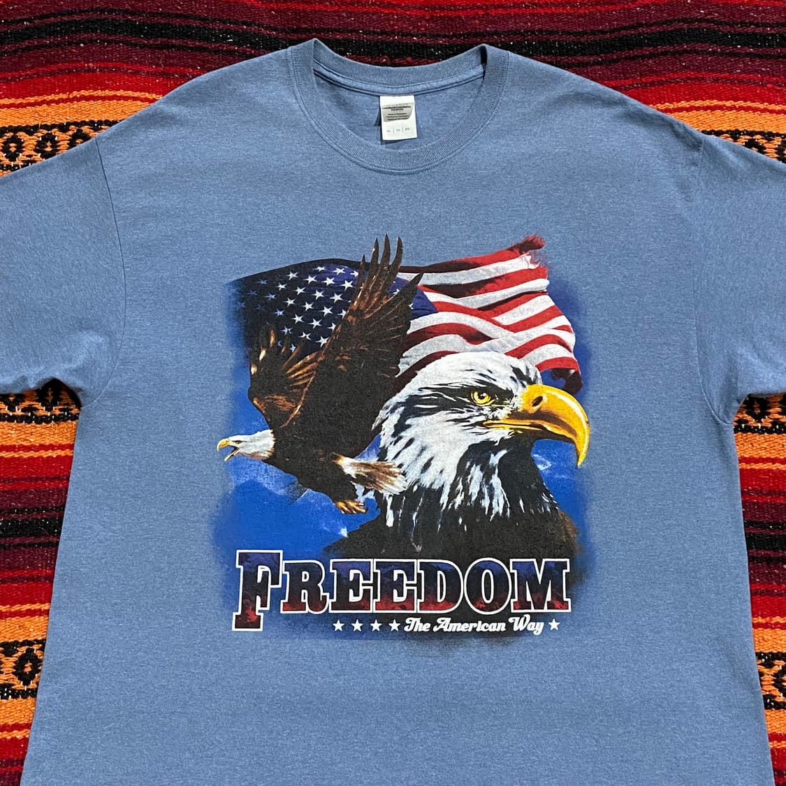 미국빈티지 프리덤 성조기독수리 반팔티 상품이미지1