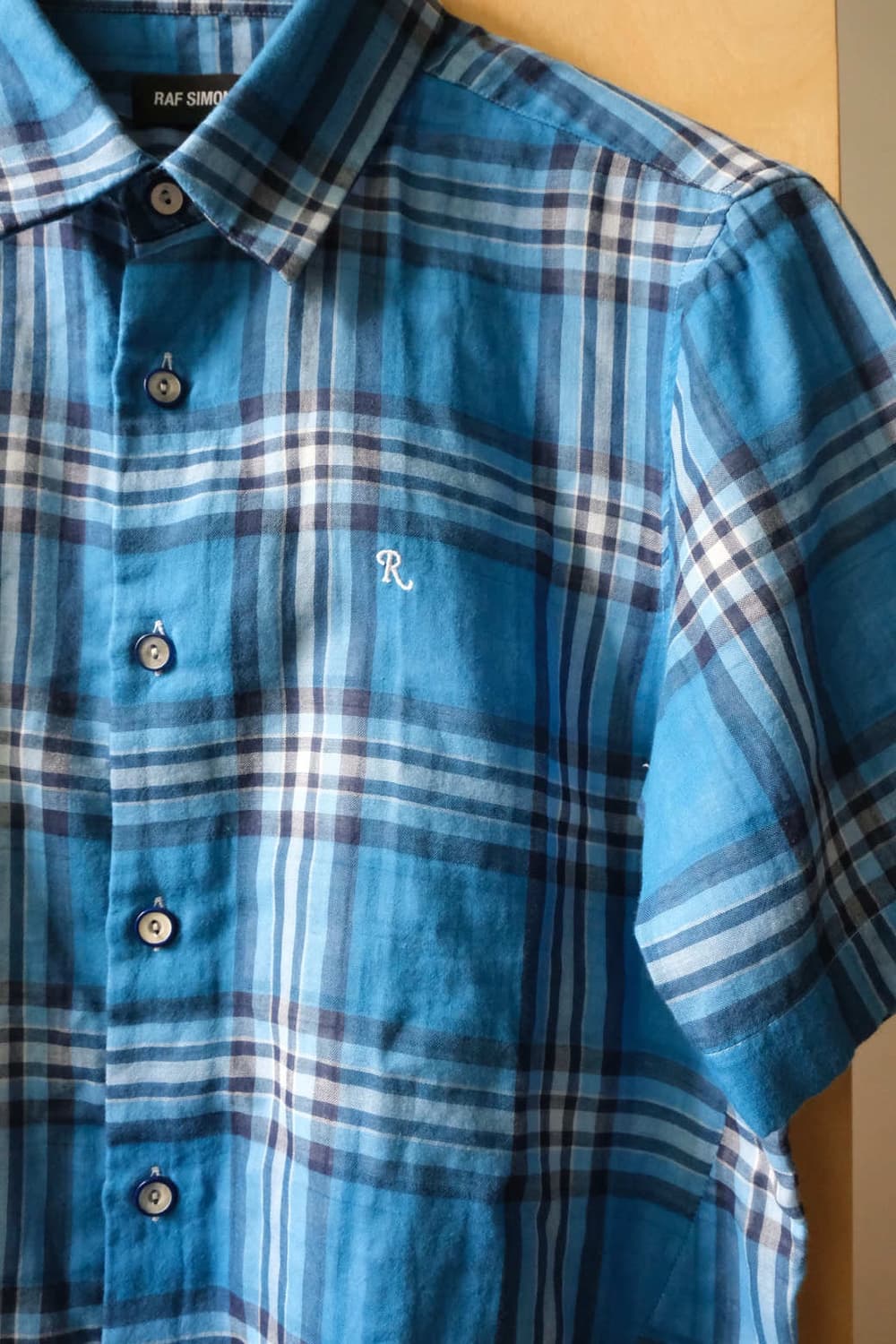 RAF SIMONS Short Sleeve Check Shirt 상품이미지4