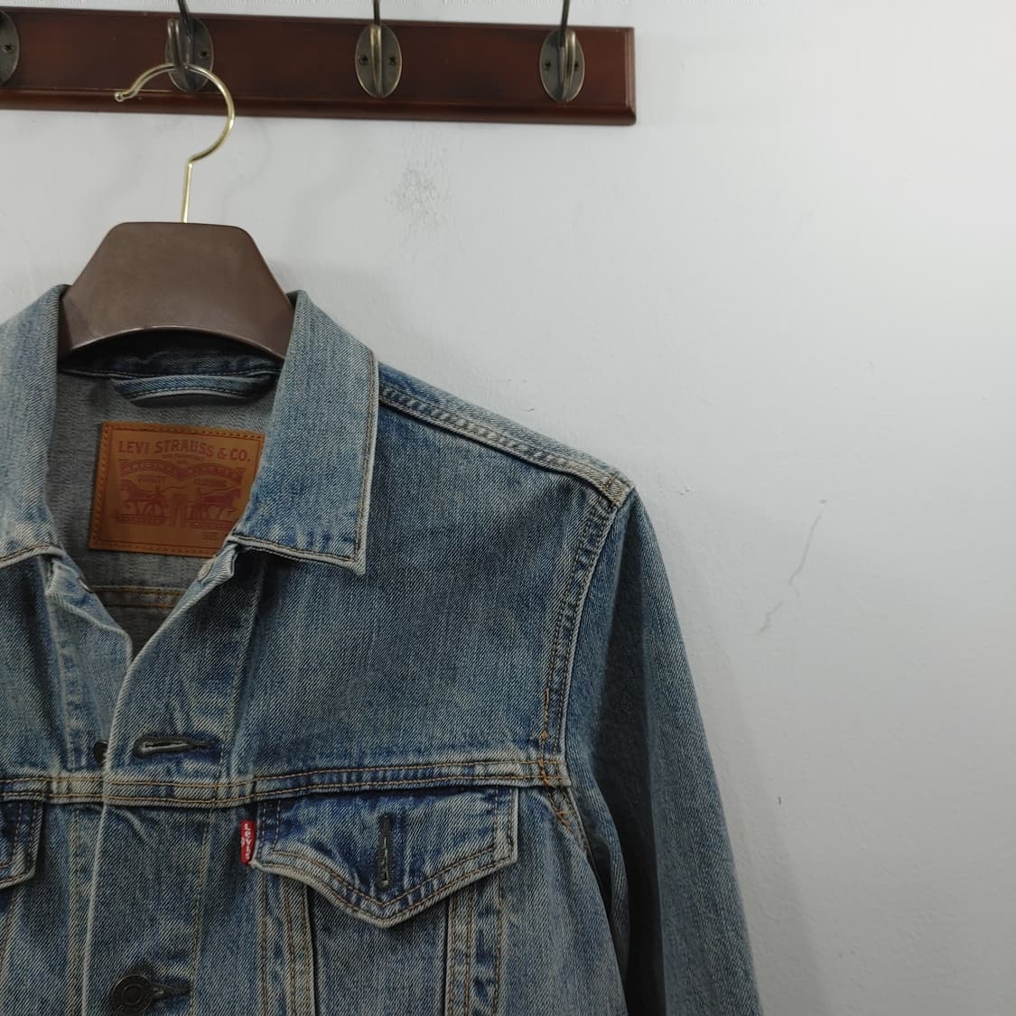 S 리바이스 남성 연청  캐주얼 데님 간절기 청자켓 상품이미지2