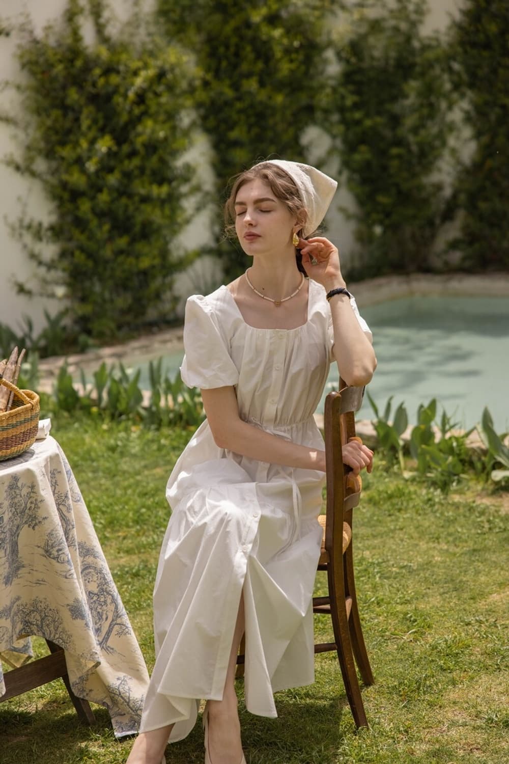 르니나 VEDA 스퀘어넥 퍼프 원피스 상품이미지4