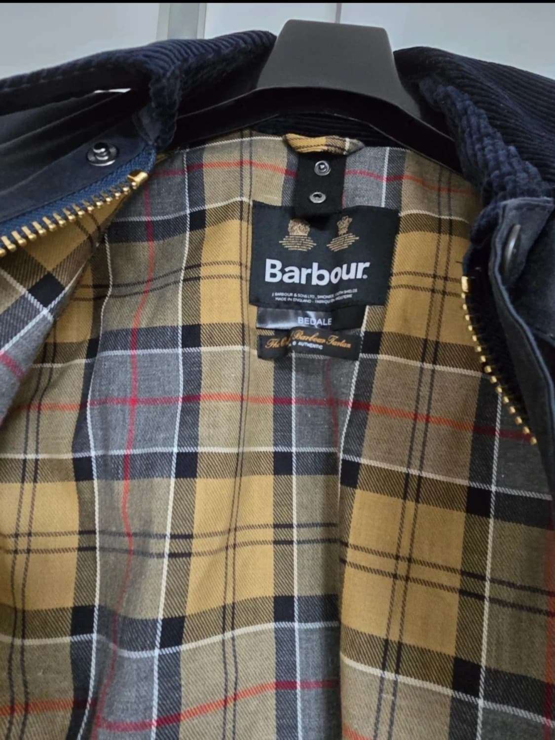 바버 비데일 왁스 자켓 네이비 38 상품이미지2