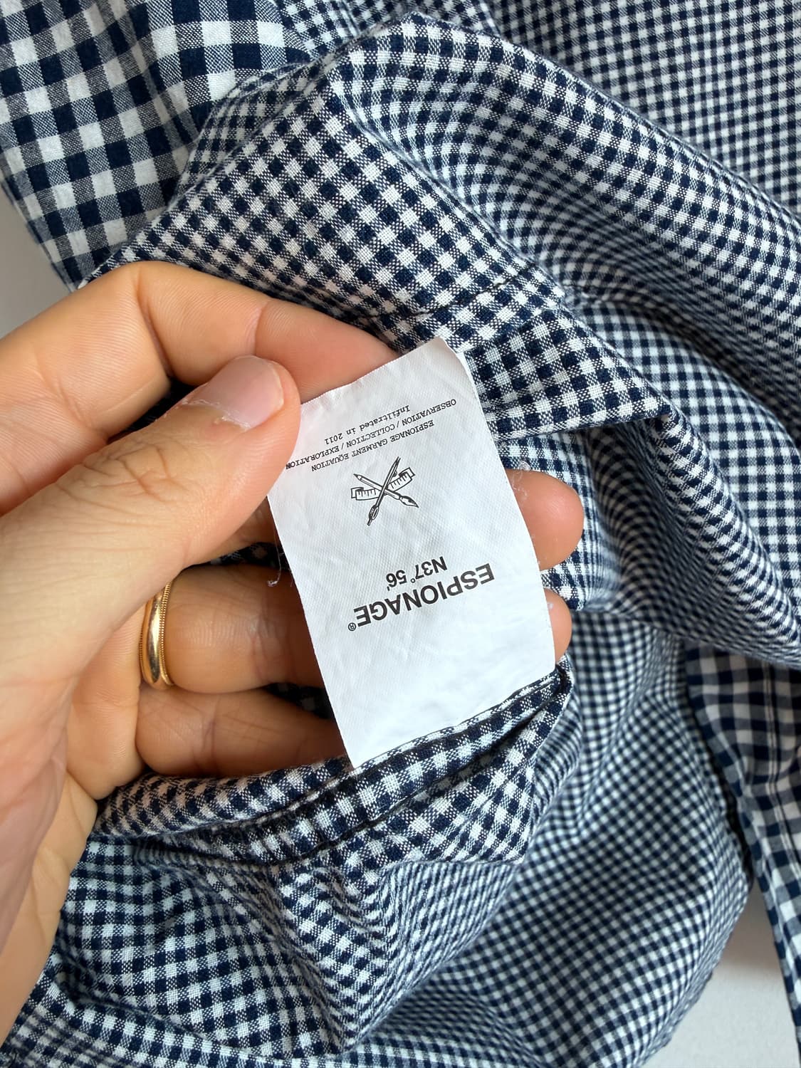 에스피오나지(ESPIONAGE) 멀티 체크 셔츠 상품이미지7