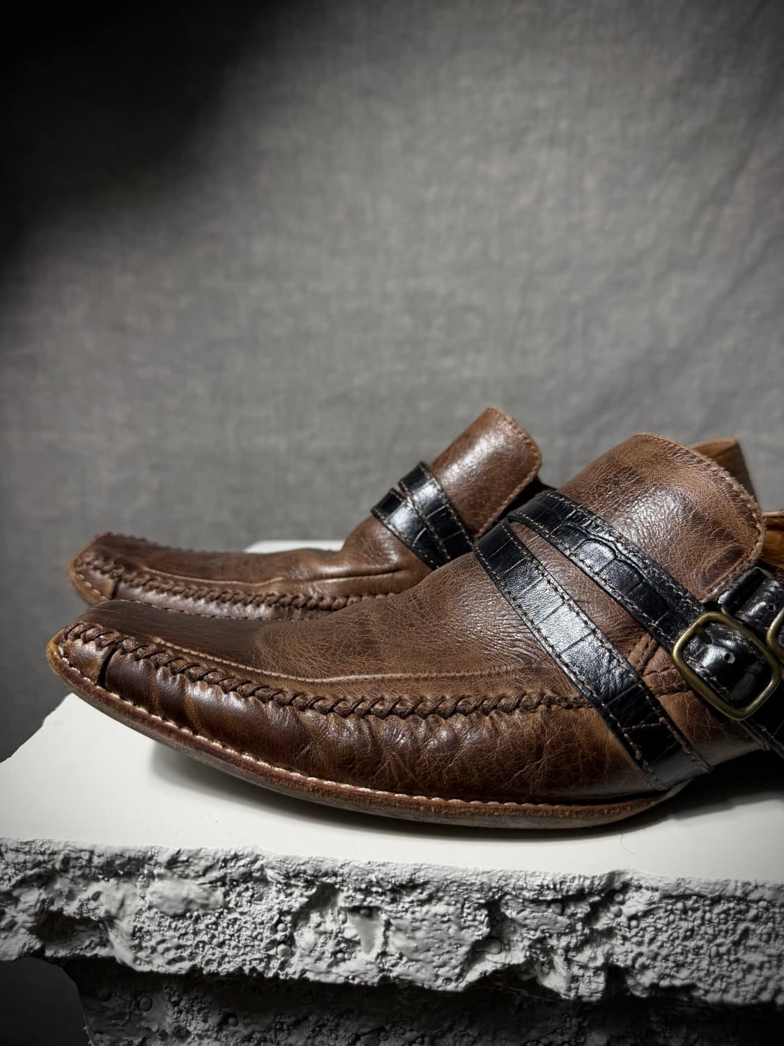 Whoop De Doo Double Strap Leather Shoes 상품이미지2