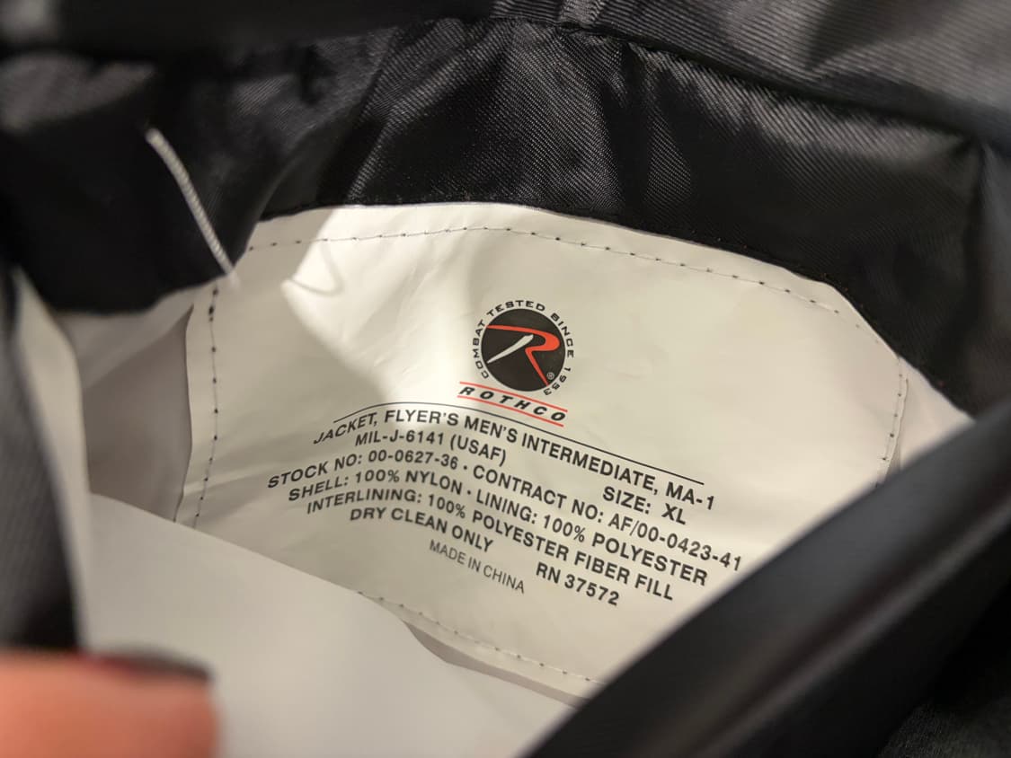 227. 로스코 ma-1 자켓 상품이미지4