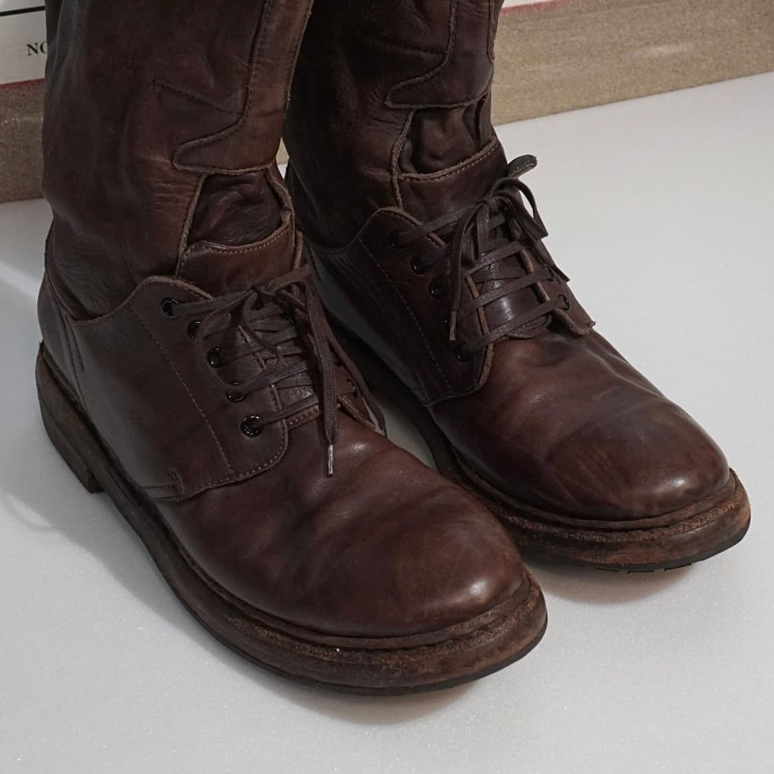 버버리 프로섬 10FW 컬렉션 라인 바이커 부츠 상품이미지4