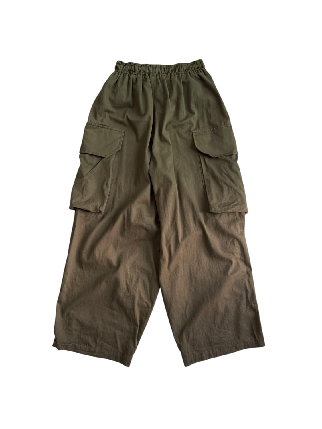 빈티지 와이드 카키 카고 팬츠 상품이미지6