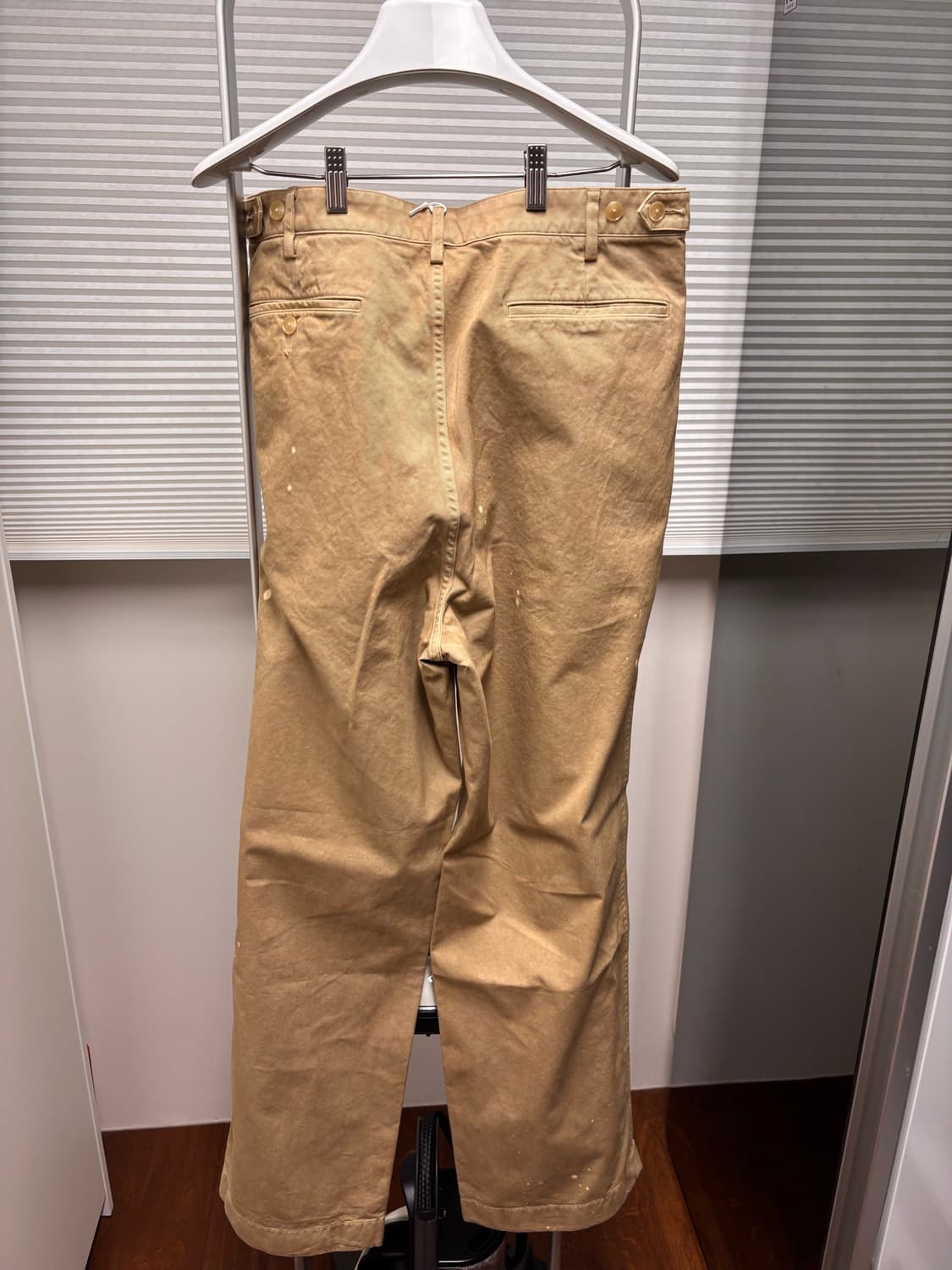 새제품) AURALEE 오라리 가먼츠 와이드 원턱 치노 26SS 상품이미지4