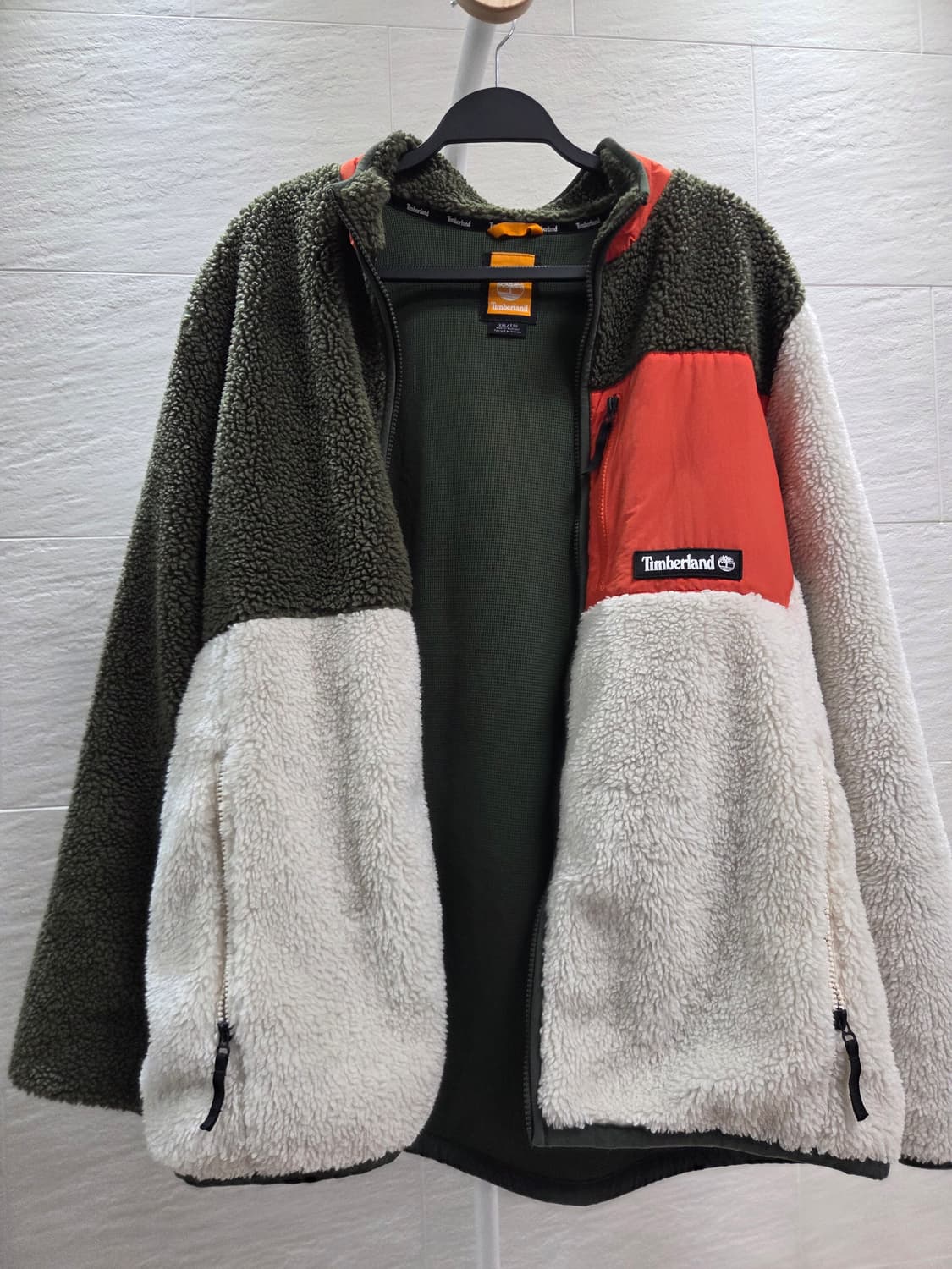 팀버랜드 컬러블록 플리스 자켓(XXL) 상품이미지1