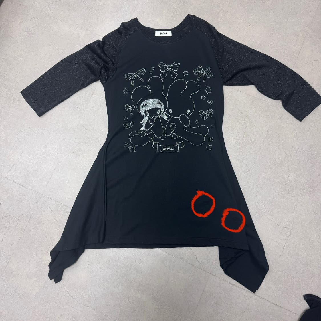 지초이 티드레스 블랙 2사이즈 상품이미지2