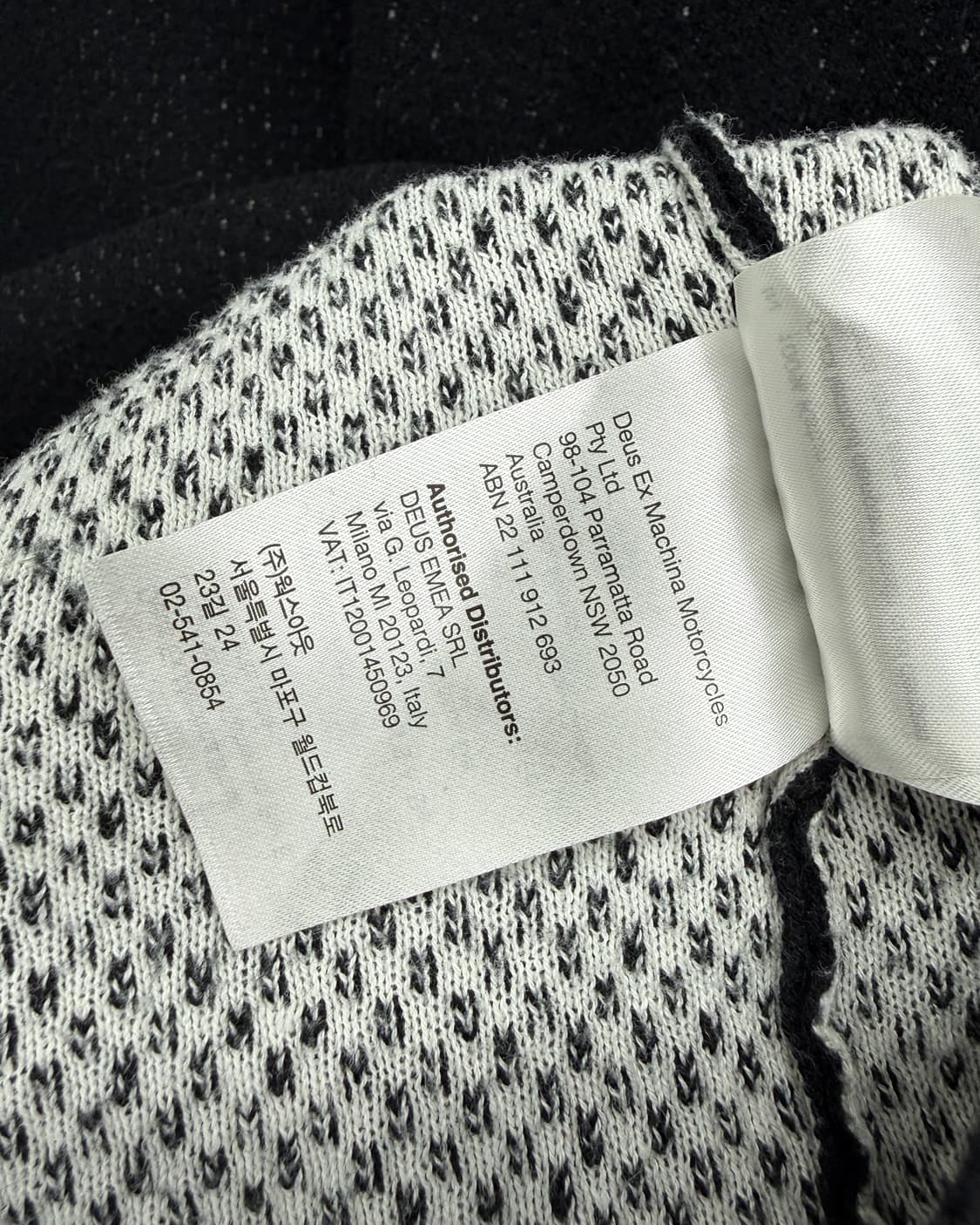 DEUS EX MACHINA 체커보드 레이싱 코튼 니트 상품이미지7