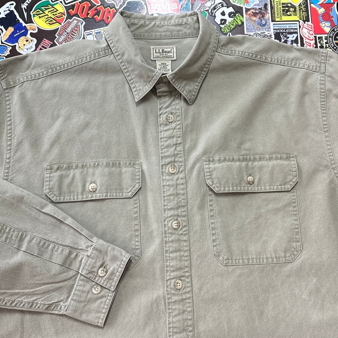 엘엘빈 코튼 워크 셔츠 L 상품이미지3