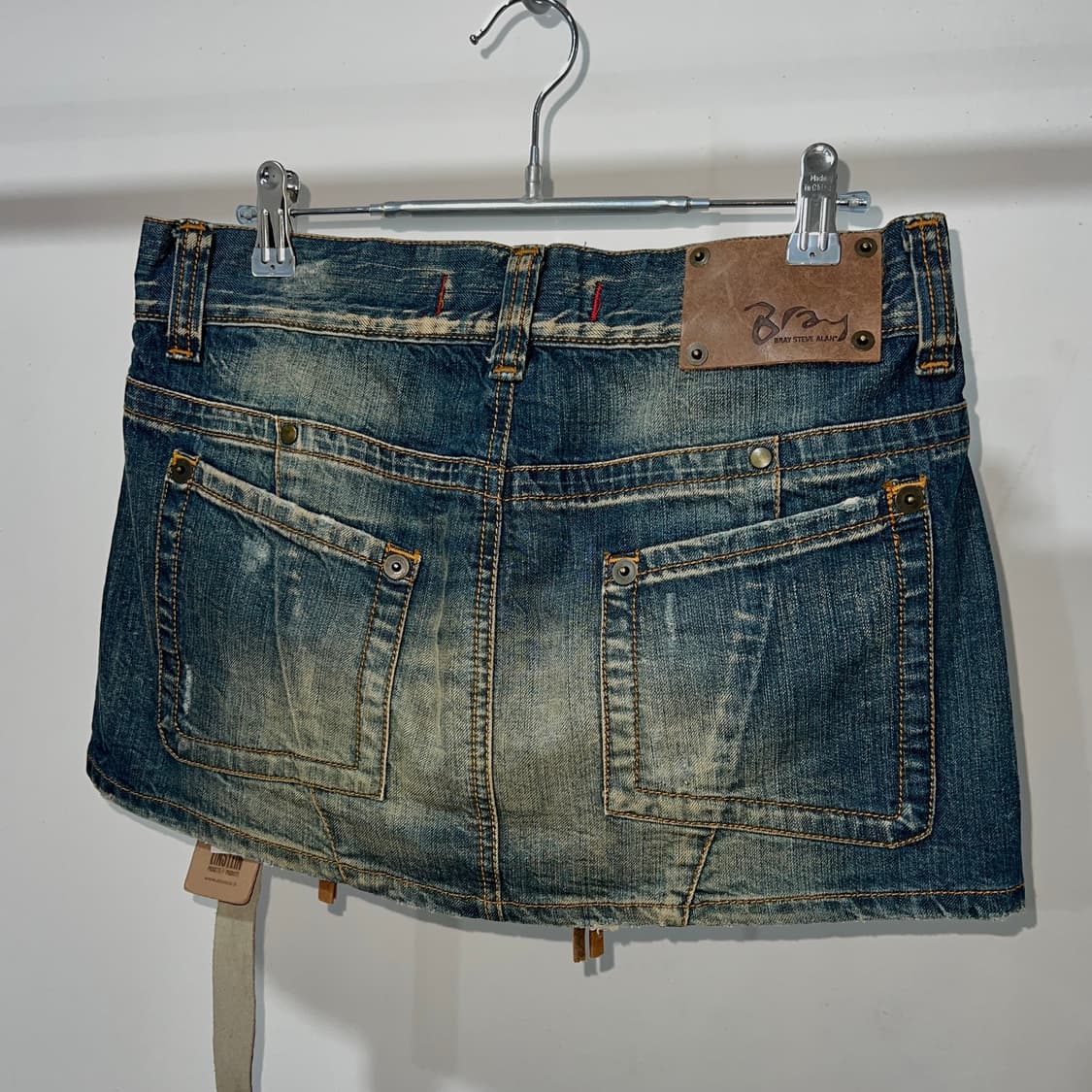 BRAY STEVE ALAN 바이커 데님 미니스커트 상품이미지6