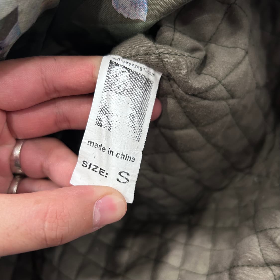 SKYEYE 플라워 나염 밀리터리 누빔 야상 상품이미지4