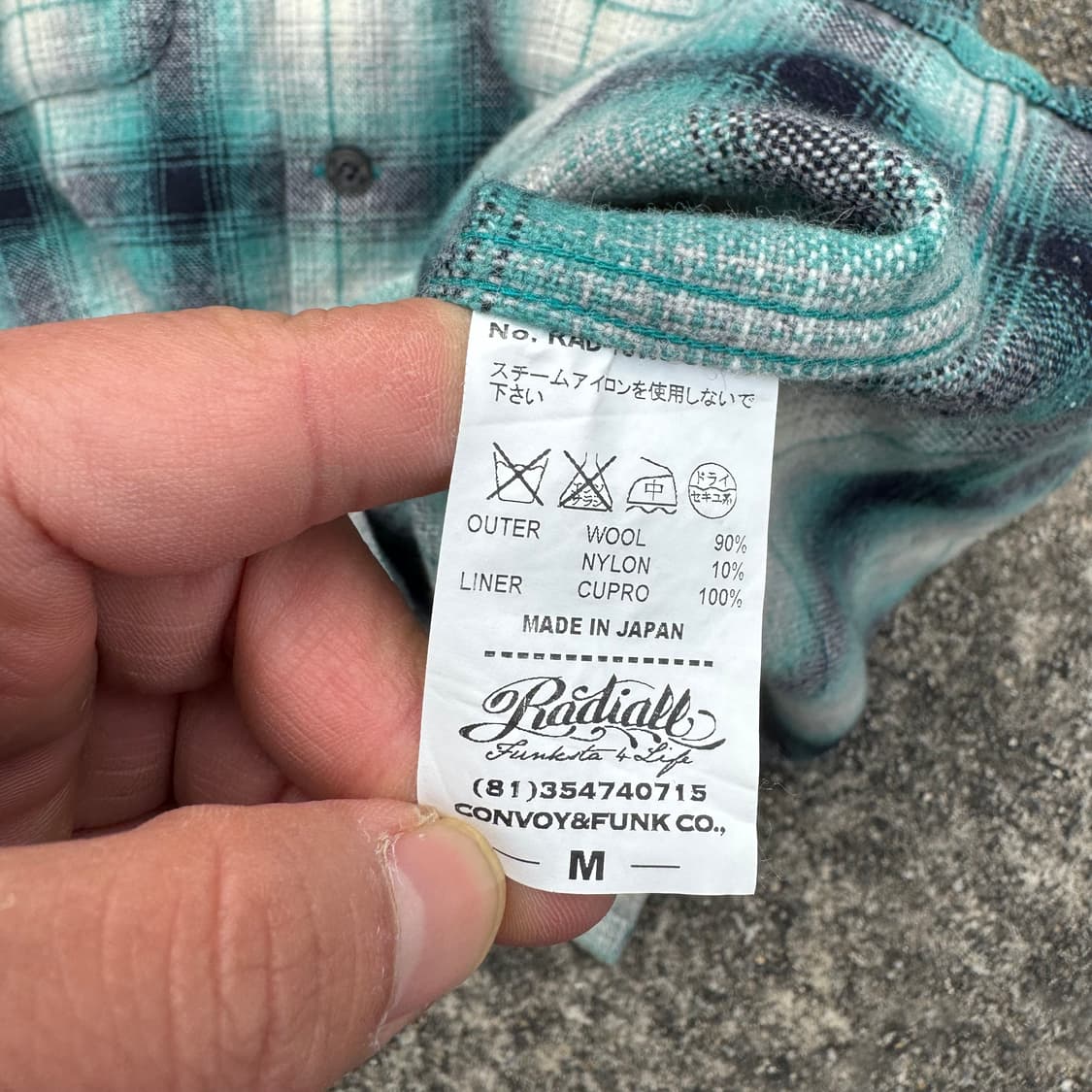 [M] Radiall 라디올 체크 울 셔츠 상품이미지8
