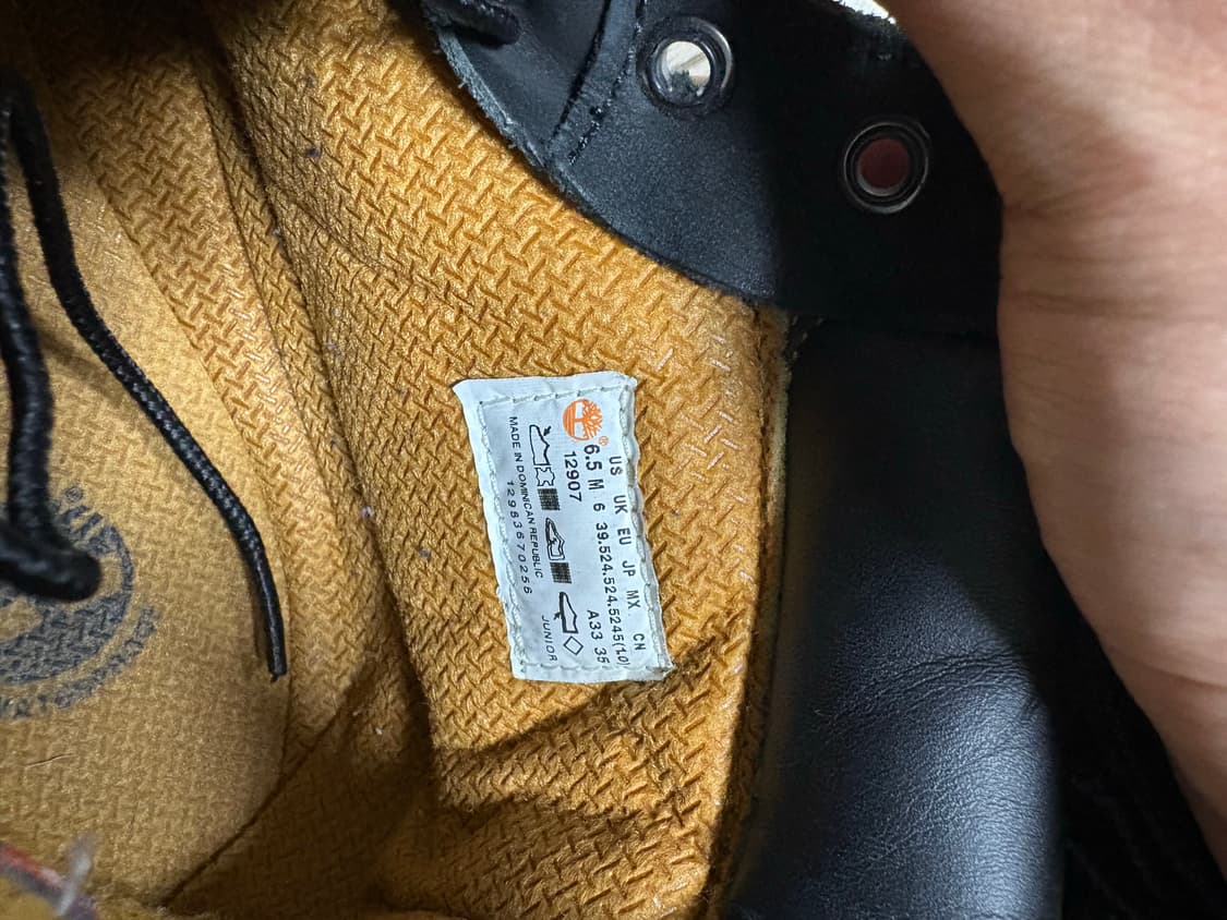 팀버랜드 6인치 워커 부츠 245 블랙 상품이미지7