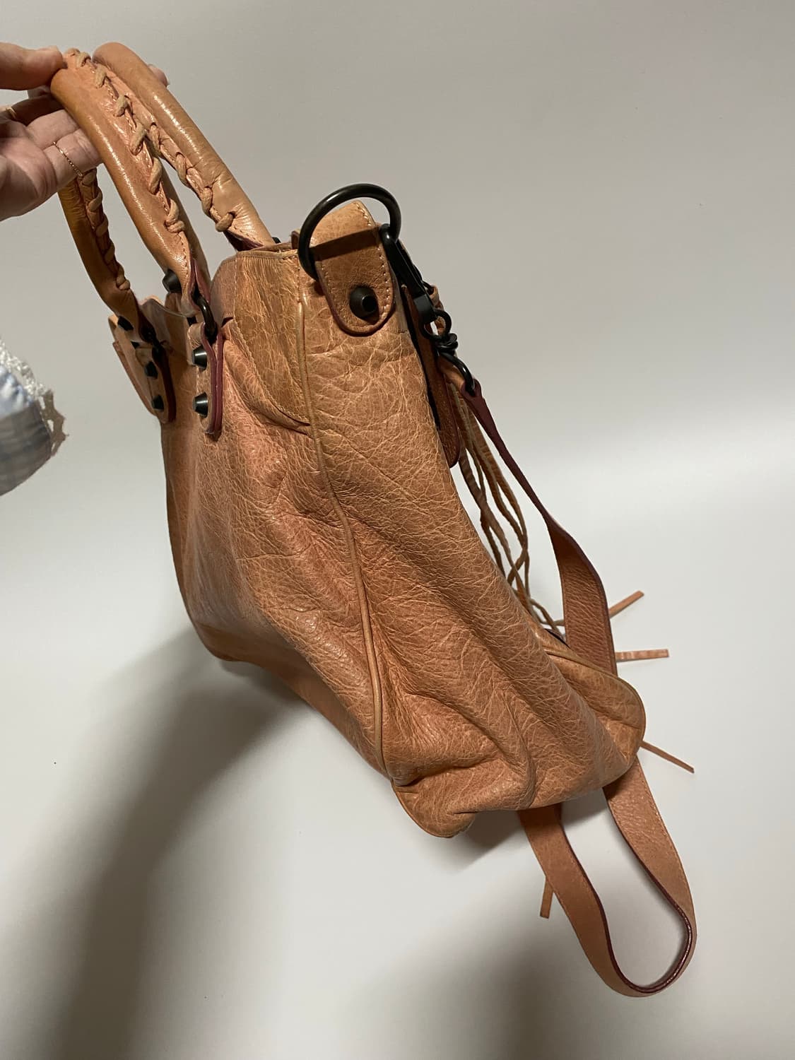 발렌시아가 시티 토트백 핑크 상품이미지6