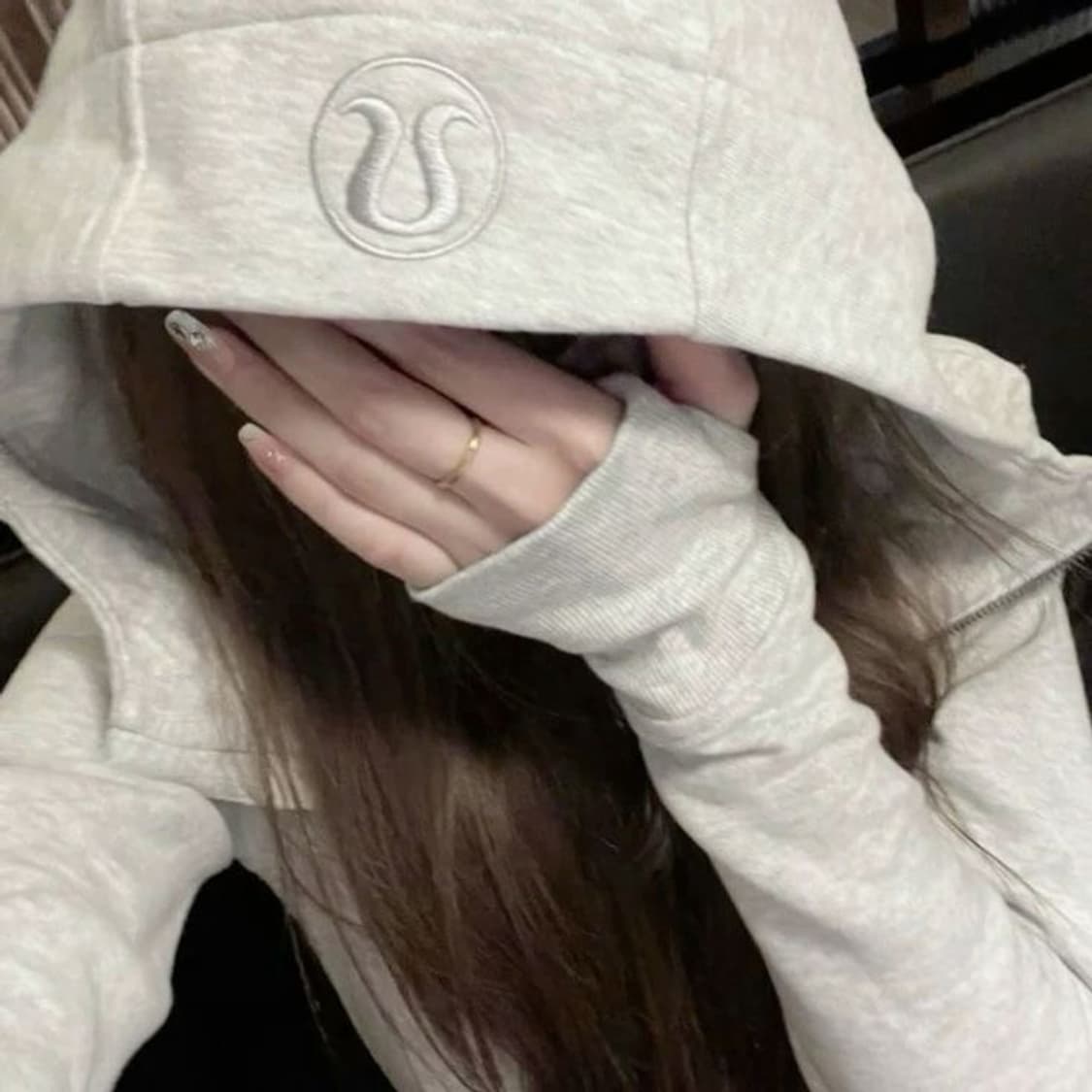 룰루레몬 아이보리 스쿠바 풀집 후드 집업 상품이미지1