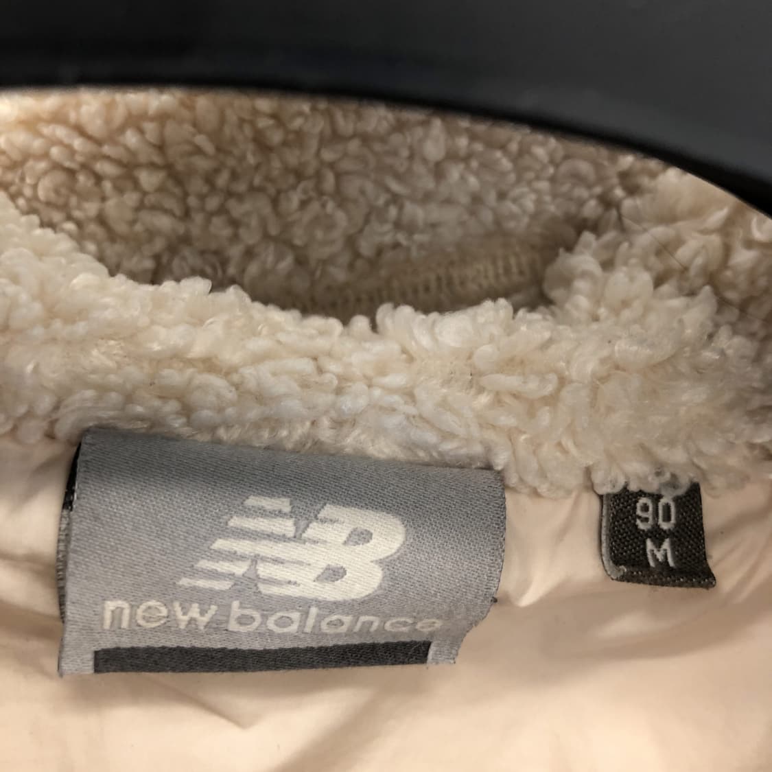 뉴발란스 자수 쉐르파 아이보리 후드집업 90 상품이미지5
