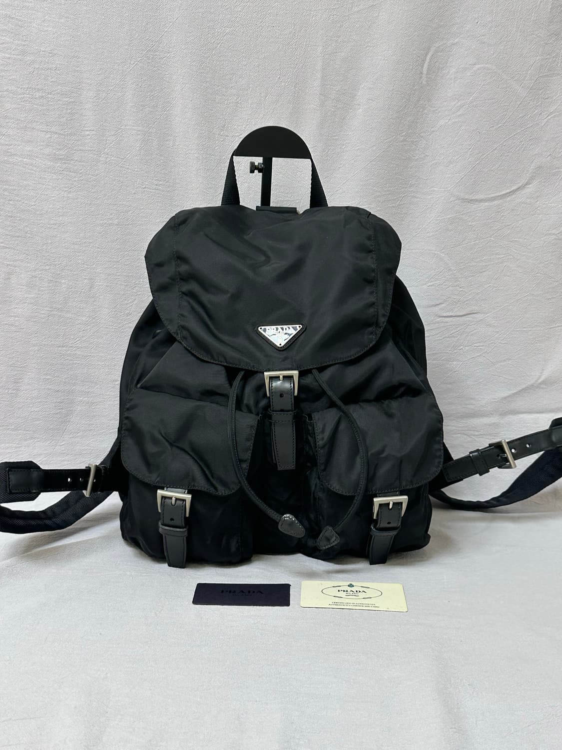 (상태최상) 프라다 투포켓 포코노 나일론 백팩 미디엄 상품이미지1