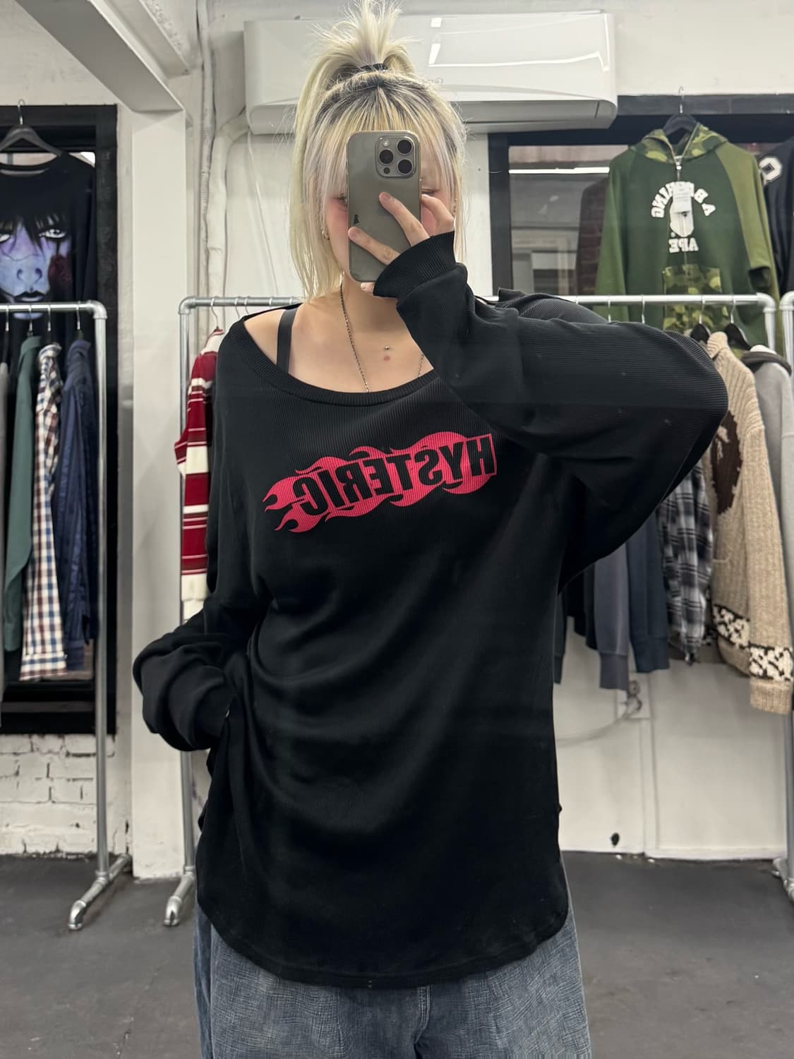 히스테릭 글래머 절개 롱슬리브 상품이미지4