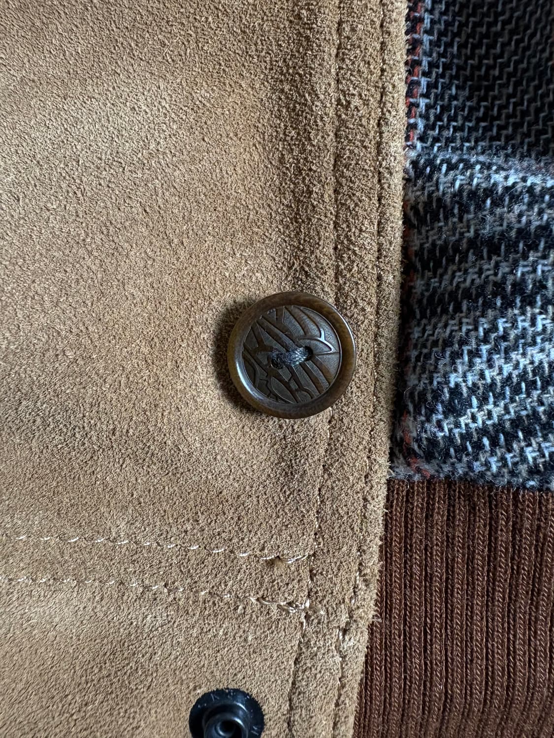 Carphey 스웨이드 레더 자켓 XL 상품이미지5