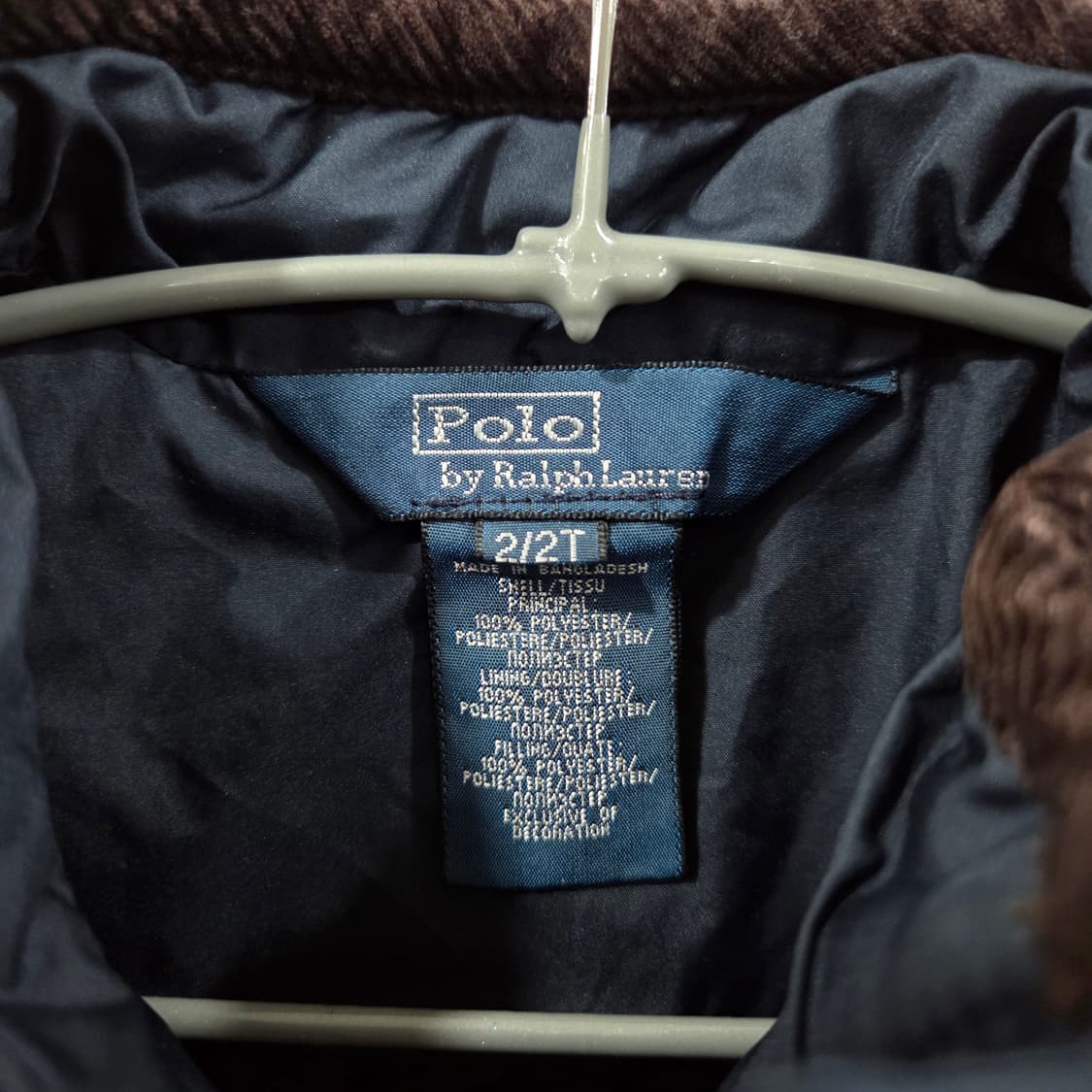 폴로랄프로렌 키즈 퀼팅자켓 2/2T 상품이미지3