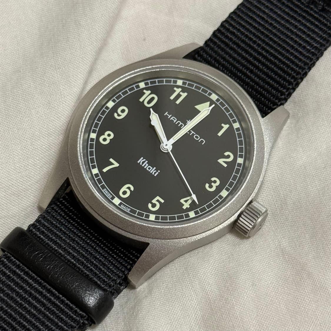 해밀턴 카키필드 쿼츠 38mm H69401430 상품이미지2