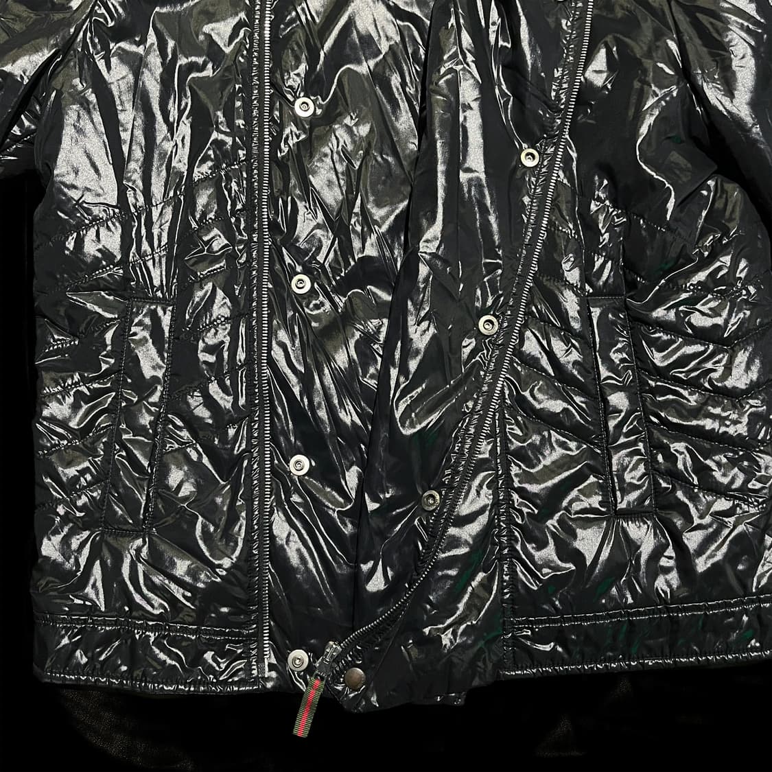 구찌 광택 라이더 패딩 자켓 상품이미지5
