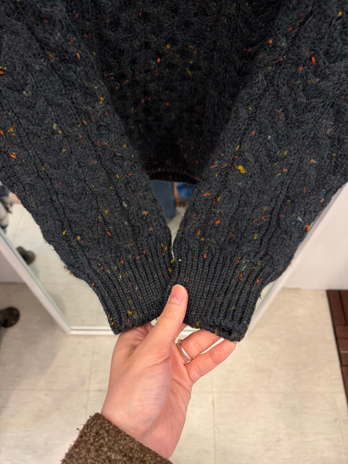 90s Carring Donn 케이블 피셔맨 아란 니트 (Ireland) 상품이미지3