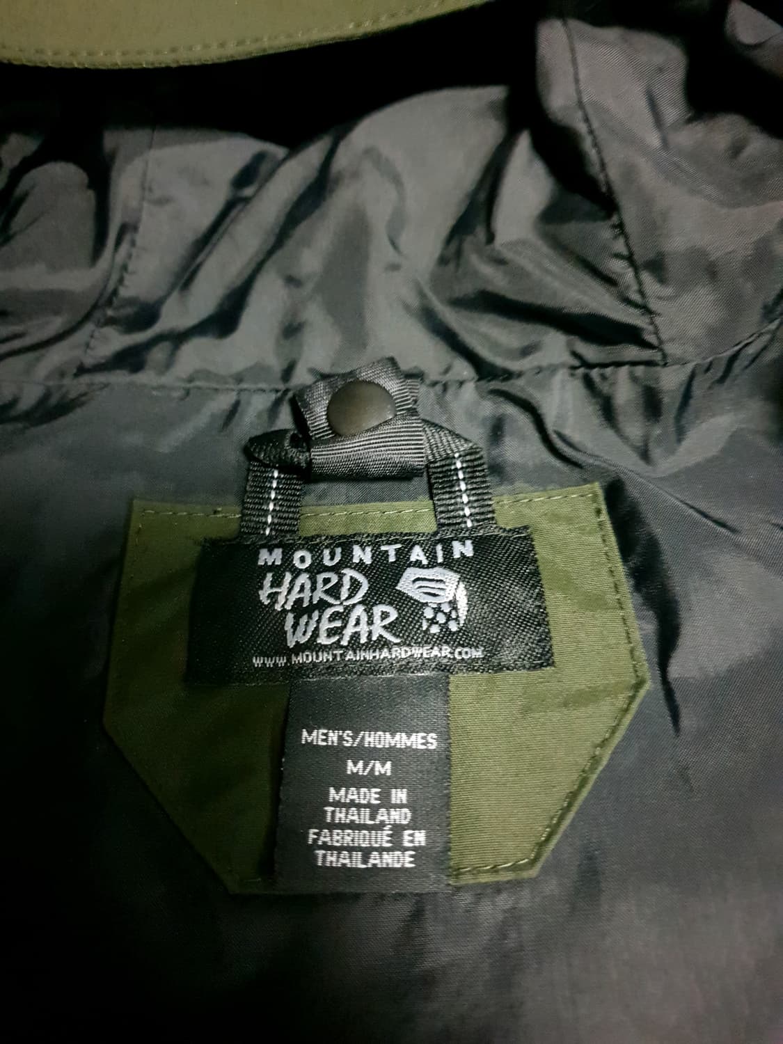 마운틴하드웨어 드라이큐 고프코어 바람막이 자켓 카키 (M) 상품이미지5