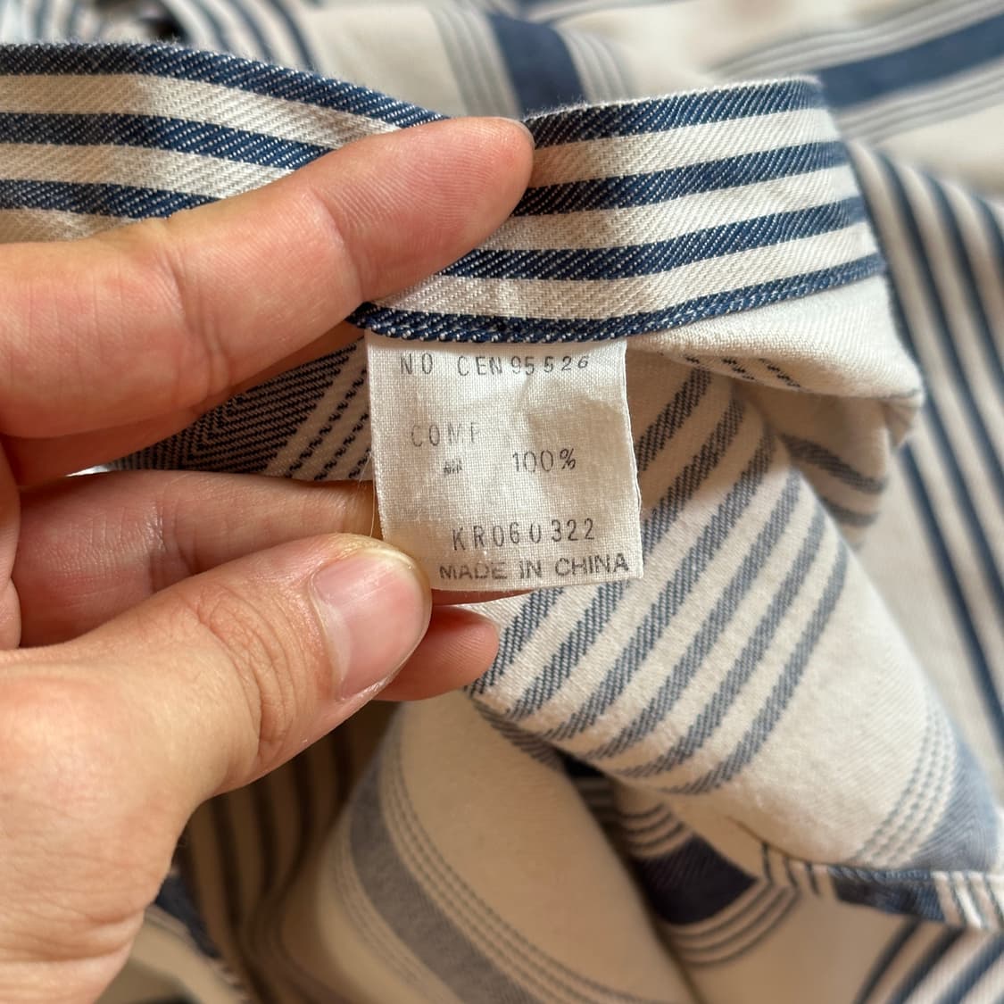 Scented stripe cotton shirts 상품이미지6