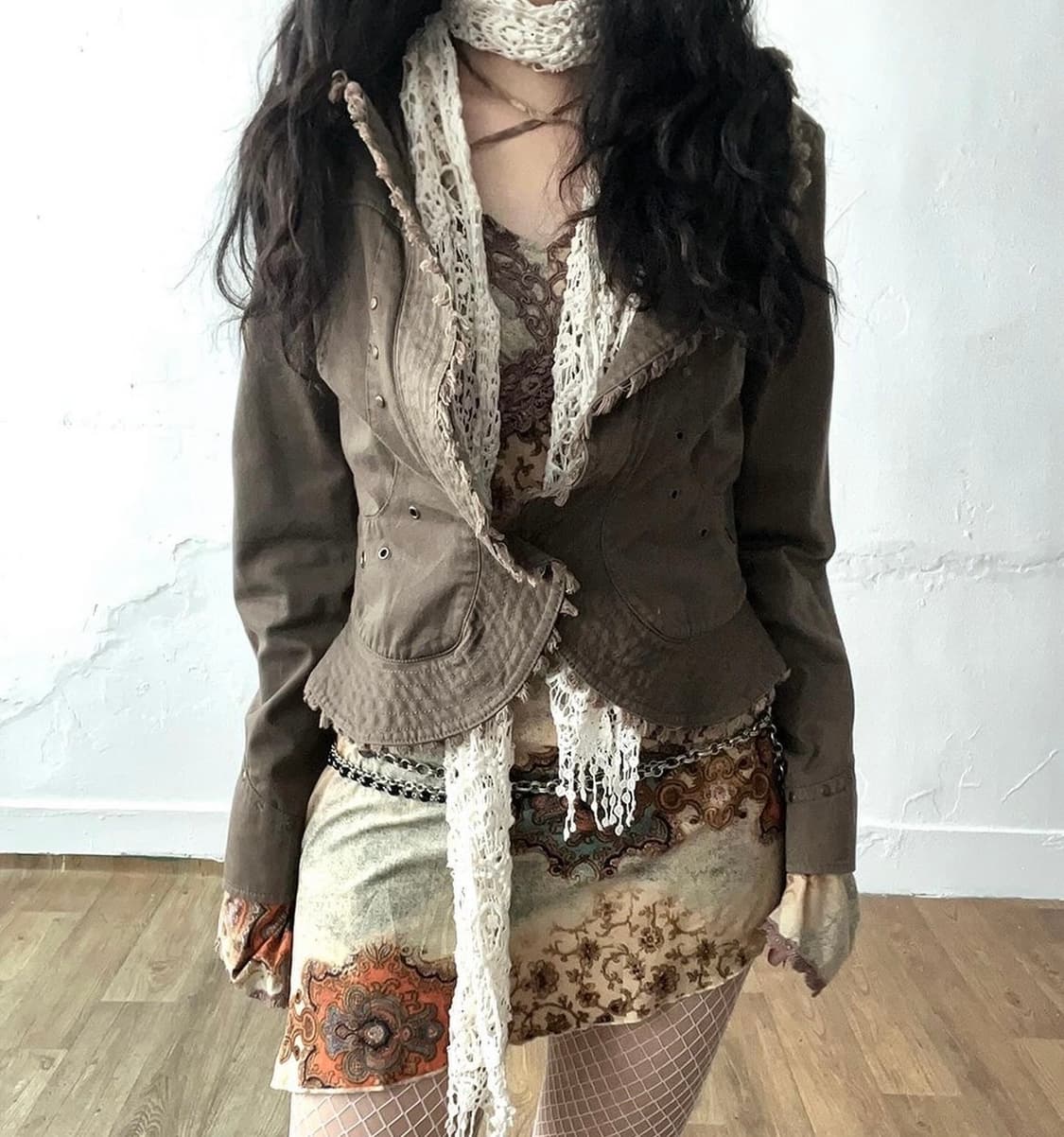 브라운 코튼자켓 상품이미지1