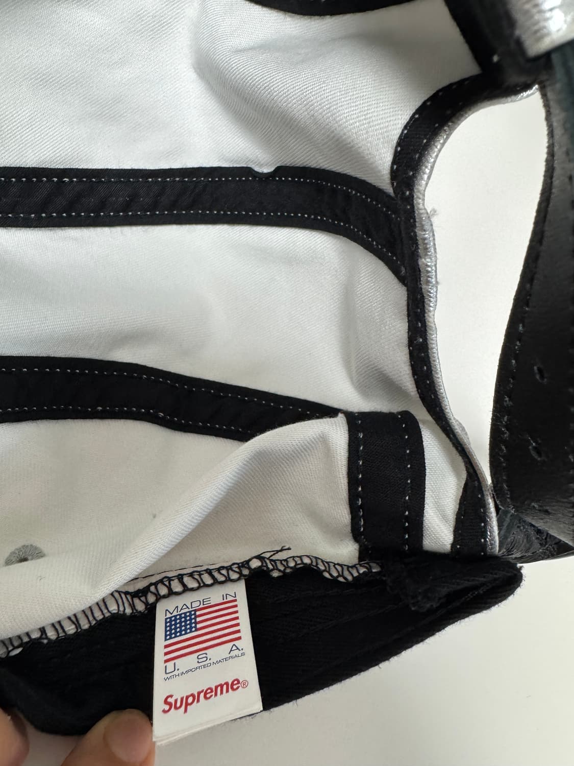 슈프림 25ss 실버 캠프캡 판매합니다. 상품이미지3