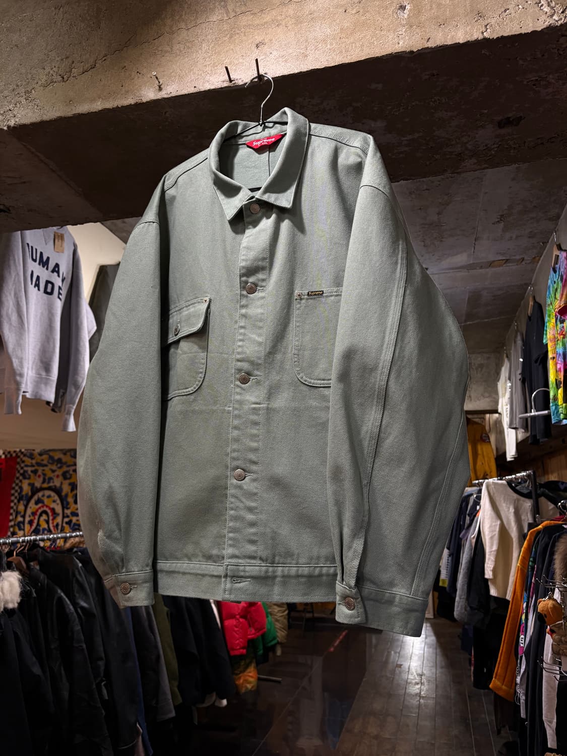 Supreme 슈프림 데님 민트 컬러 초어 트러커 자켓 상품이미지2