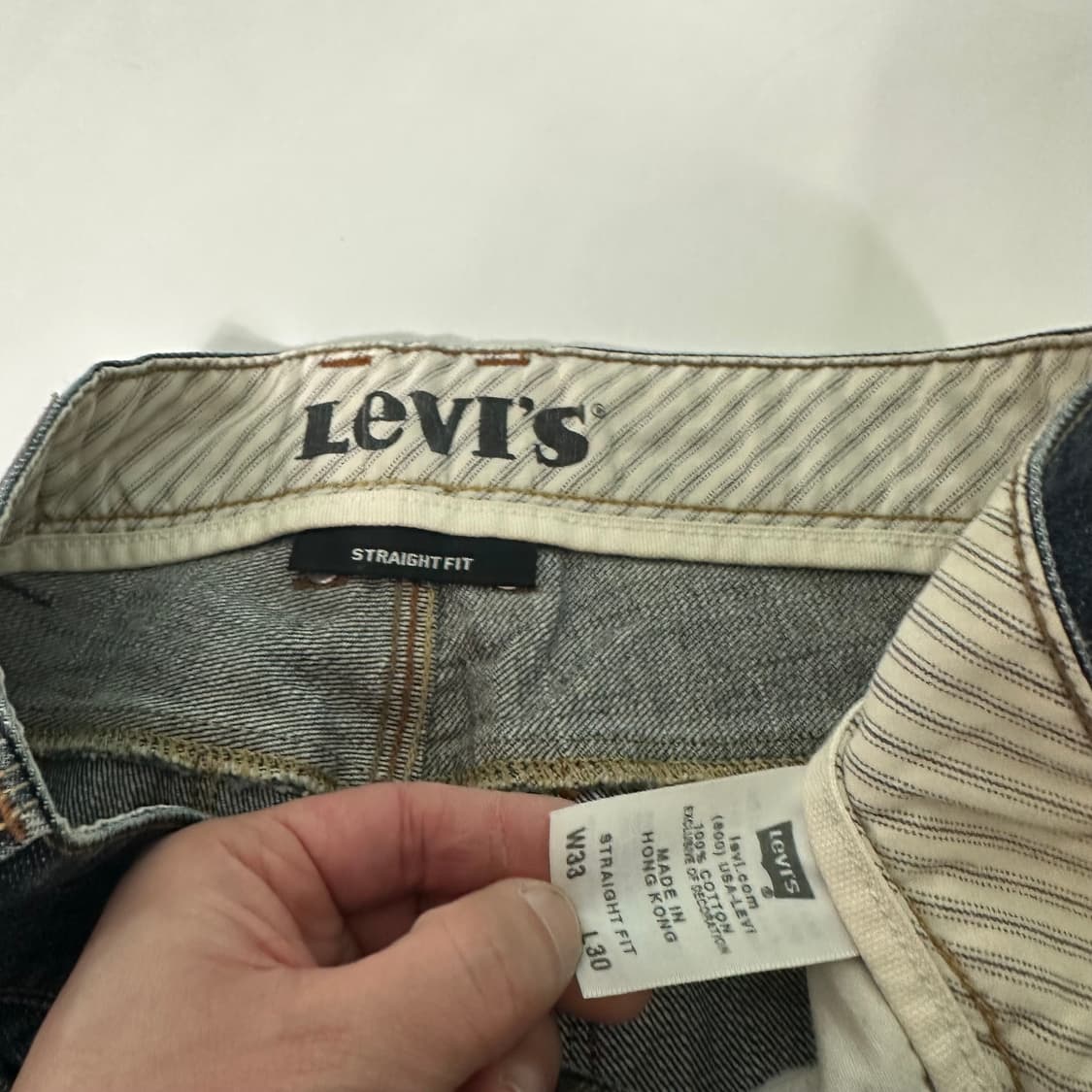 L 리바이스701 스트레이트핏 중청워시드 데님팬츠 상품이미지8