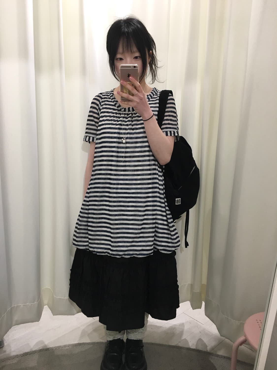 stripe balloon blouse 상품이미지1